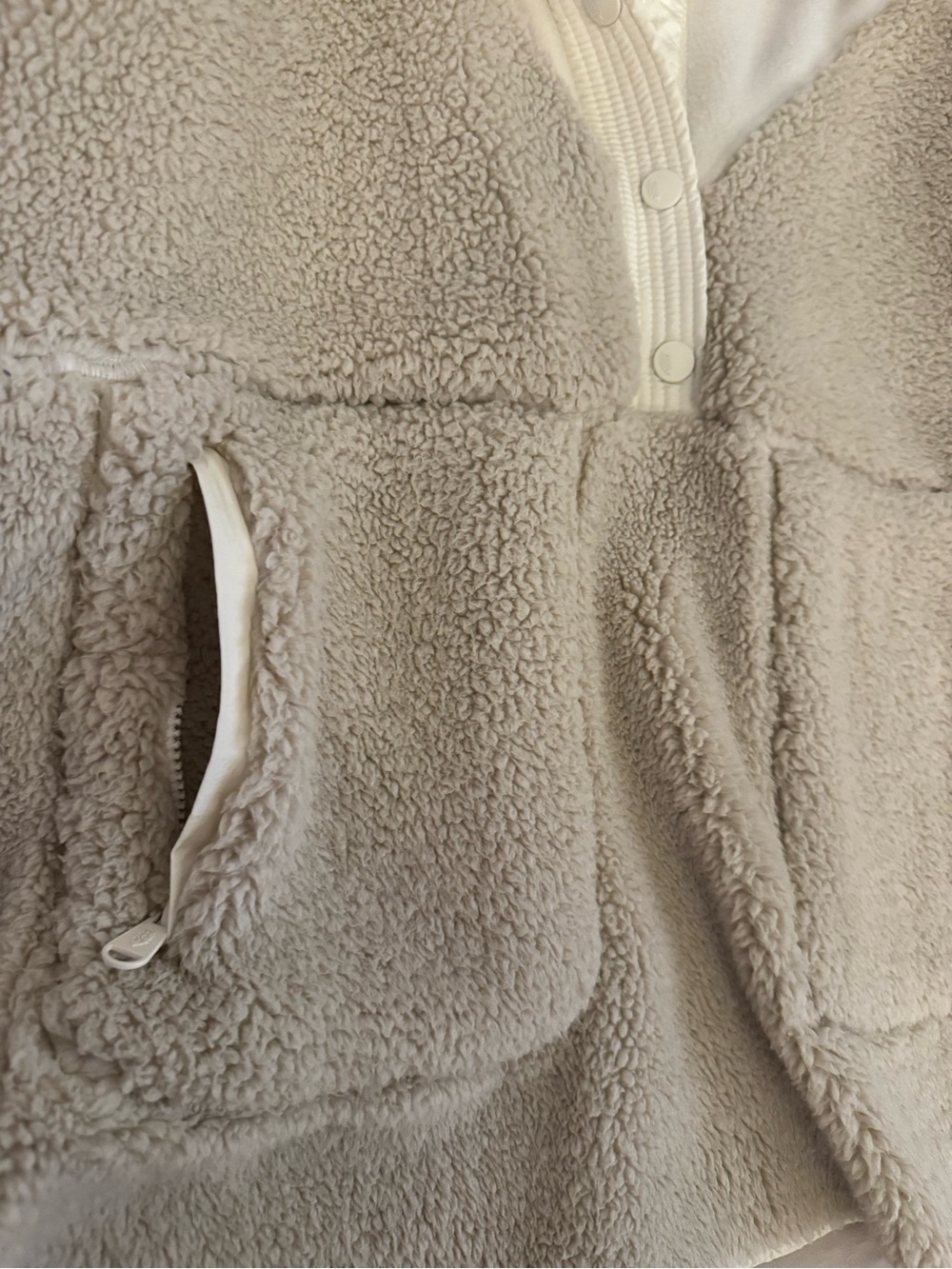 Free People Fall To Rise Fleece Quarter Snap - Picture 3 of 7